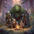 do dnd group party illustration