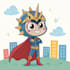 draw you as a superhero chibi