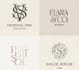 create a modern and unique monogram or initial letter logo