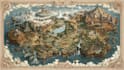 do fantasy city map for dnd map illustration