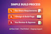 build a responsive landing page in HTML CSS js