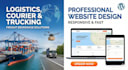 design logistics courier trucking dispatch freight brokerage wordpress website