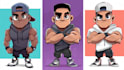 design a cartoon logo character