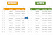 clean, format and sort your excel or CSV data professionally