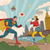 create authentic retro comic illustration