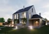 upgrade 3d modern curb appeal,detached house,home addition,night exterior render