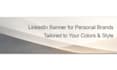 design a linkedin banner background for your personal brand