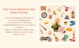 custom illustrated family poster and custom map design