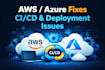 fix node js or next js deployment on AWS or azure
