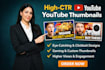 help to design a unique youtube thumbnail
