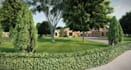 visualize 3d urban planning development, master plan design, site plan render