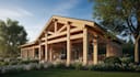 do 3d timber frame, pavilion drawing, truss plan and structural calcs