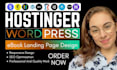 hostinger wordpress author website, ebook landing page, wordpress ebook website