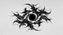 custom an abstract black tattoo design