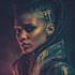 design stunning sci fi, cyberpunk character