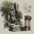 create stylized environment concept art, fantasy background