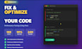 fix and optimize your python code for performance