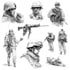 draw 2d game art military character design