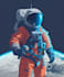 custom design space astronaut for tshirt mascot merchandise