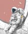 draw you a cool astronaut astronaut illustration, sci fi art