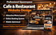 squarespace restaurant website cafe website menu booking website