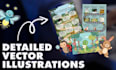create clean and professional vector illustrations