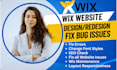 fix wix website bugs wix errors wix seo issue layout responsiveness fix wix bug