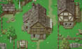 create top down pixel art tileset, 2d background, tile map, rpg indie game asset