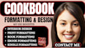 do ebook formatting, interior formatting, kindle or paperback formatting