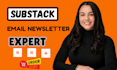 setup substack newsletter design, substack account setup and substack promotion