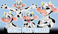 draw custom furry telegram and discord stickers