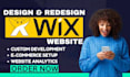 do wix website design redesign and online store setup for your business