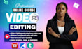 do online course video editing, course content creation, elearning course video