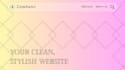 create a stylish website front end using HTML, CSS, and js