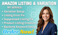 create amazon fba product listing and variation or fix error