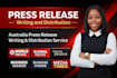 write and distribute australia press release to top australian media outlets
