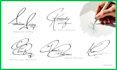 design a professional hand drawn signature on paper