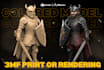 sculpt 3d print stylized character model, figurines for 3d print ready stl model