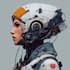 create futuristic sci fi character illustration