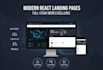 build a modern responsive react landing page