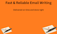 write professional emails and business communication