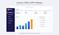 develop custom CRM erp business management software