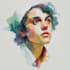 make an watercolor portrait