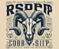 design vintage t shirt sheep logo