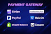 integrate payment gateway such as paypal, stripe, square