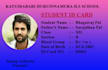 professional student id card design with qr code print ready
