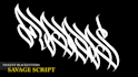 aggressive and gothic custom lettering for your brand or project