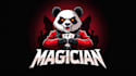 design creative magician panda logo with express delivery