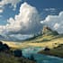 do fantasy background and landscape