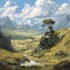 digitally paint fantasy landscape